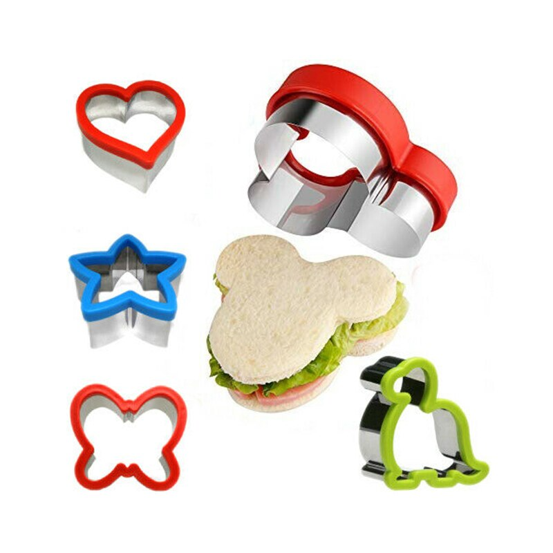 EMPORTE PIÈCE ™ | Lot de 4 | Moules en Stainless pour Sandwich et Buiscuit.