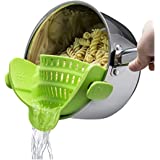 Passoires de cuisine™ | Écumoires | Tamis en silicone s'attache directement aux chaudrons et aux plats pour un meilleur drainage.