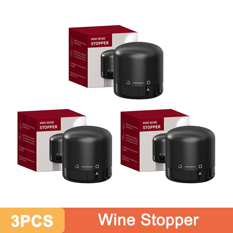 Vacuum Wine Stoppers ™ | Bouchon réutilisable pour le Vin | Champagne | Outils de préservation