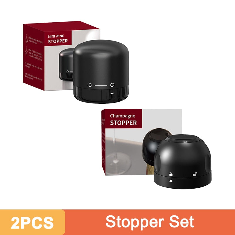 Vacuum Wine Stoppers ™ | Bouchon réutilisable pour le Vin | Champagne | Outils de préservation